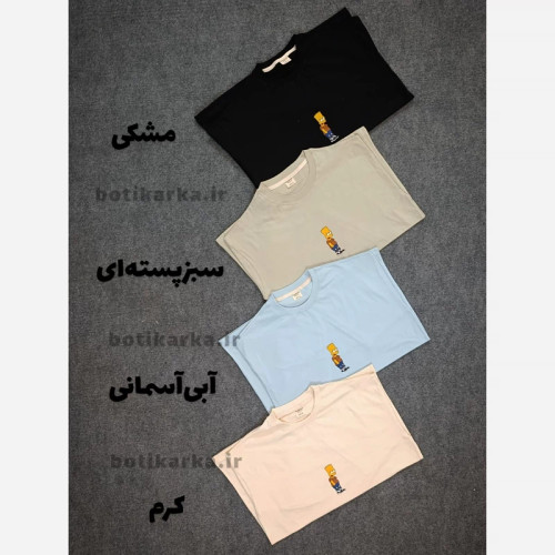 تیشرت مردانه پنبه نخ 28 بارت سیمپسون سایز لارج (L) تا دو ایکس لارج (2xl)