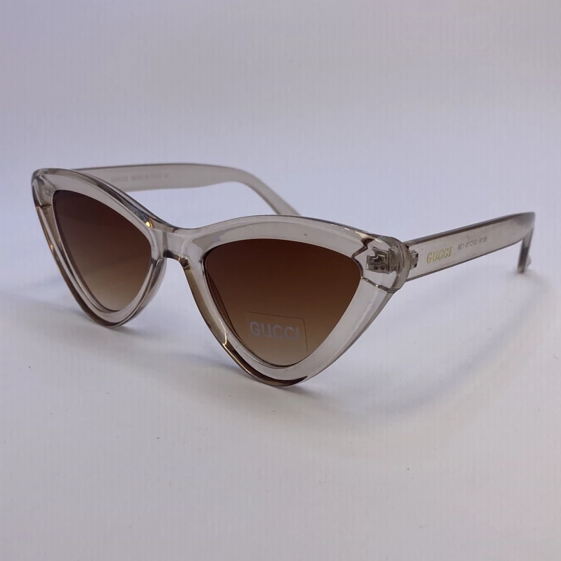 عینک گوچی gucci ایتالیا قهوه ای محافظ کامل uv400 به همراه کاور و دستمال نانو مخصوص عینک